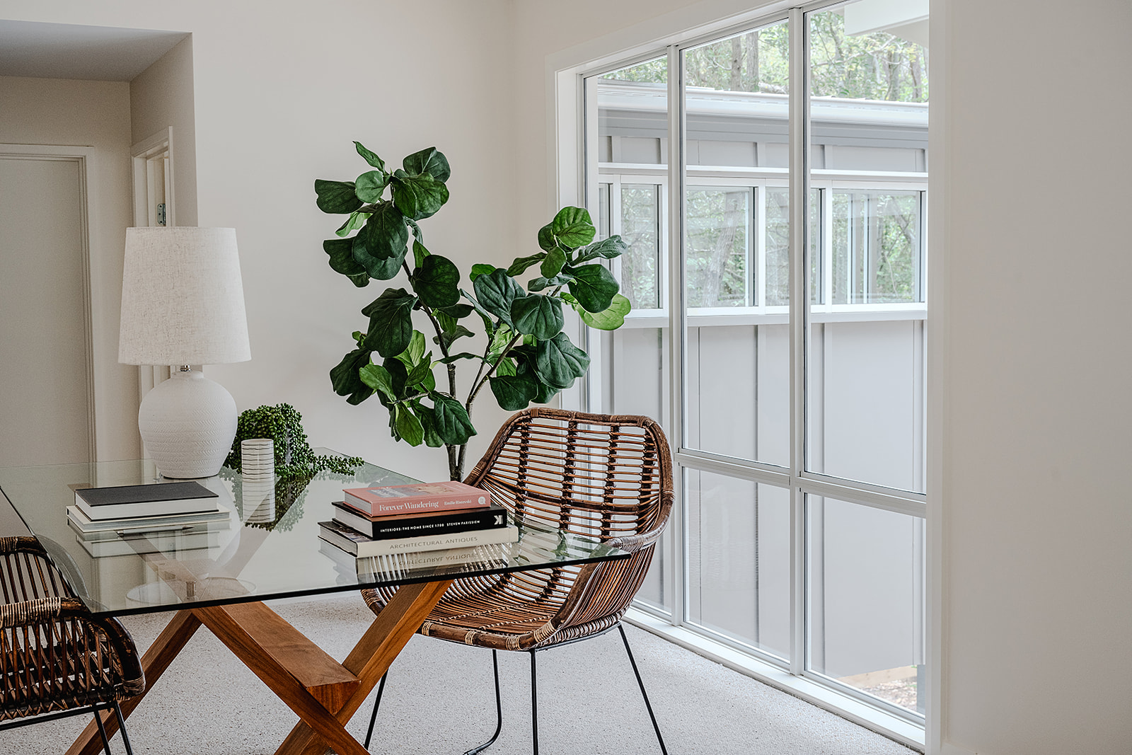 Bright modern office setup by Custom Home Builder Gold Coast